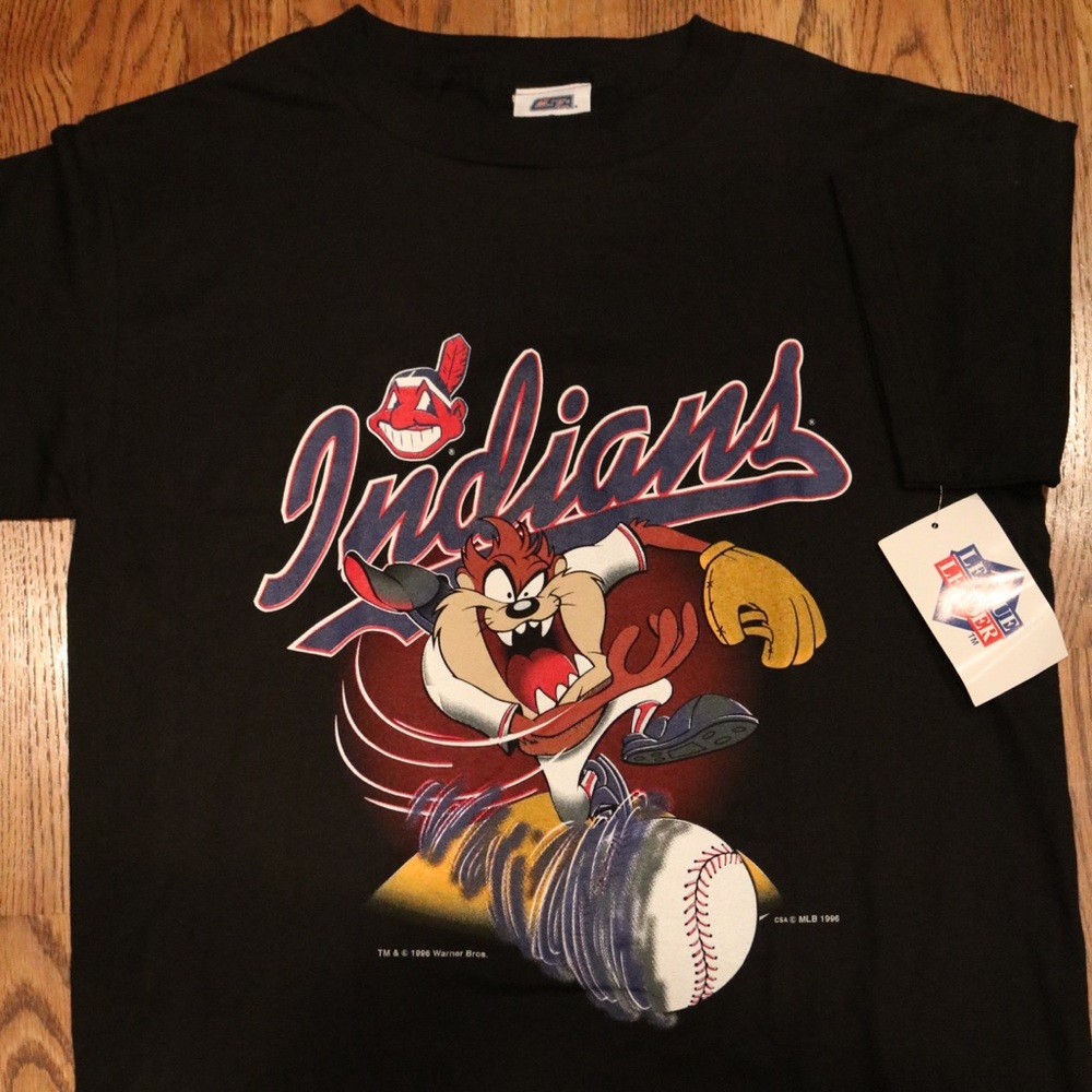 Vintage 1996 Cleveland Indians-Tasmanian T 🔥💨